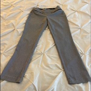 Dress pants black white pattern